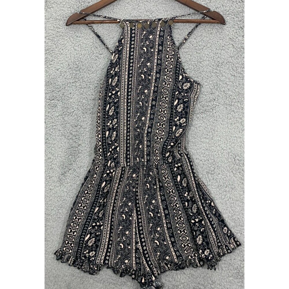 American Eagle XXS Adjustable Spaghetti Strap Backless Jumper Romper Shorts